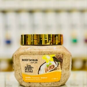 مقشر للجسم والوجه بالفانيليا و جوز الهند باريس 500 مل
