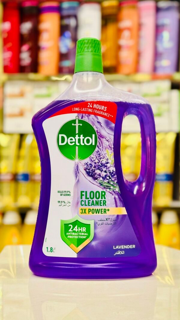سائل ومنظف الأرضيات ديتول (Dettol) المضاد للبكتيريا برائحة اللافندر، 1.8 لتر