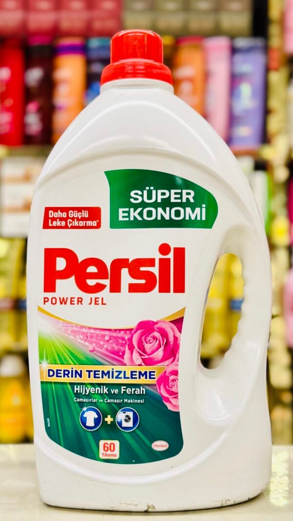 سائل غسيل الملابس برسيل (Persil) جل لـ 60 غسلة، برائحة الورد 3.9لتر
