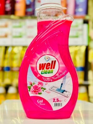 معقم ومنظف أرضيات ويل كلين (Well Clean) برائحة الورد، 2.5 لتر