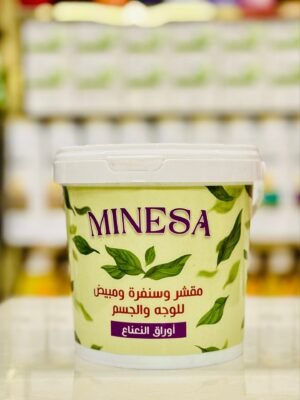 مقشر للجسم والوجه مينيسيا بالنعناع 800 مل