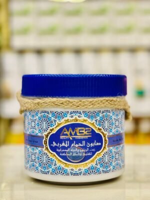 كريم صابون الحمام المغربي بزيت الزيتون والنيلة الصحراوية أم بي تو 1000 مل