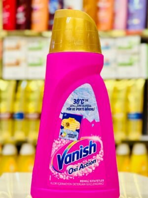 سائل فانيش (Vanish) الوردي مزيل البقع للملابس الملونة، 1000 مل